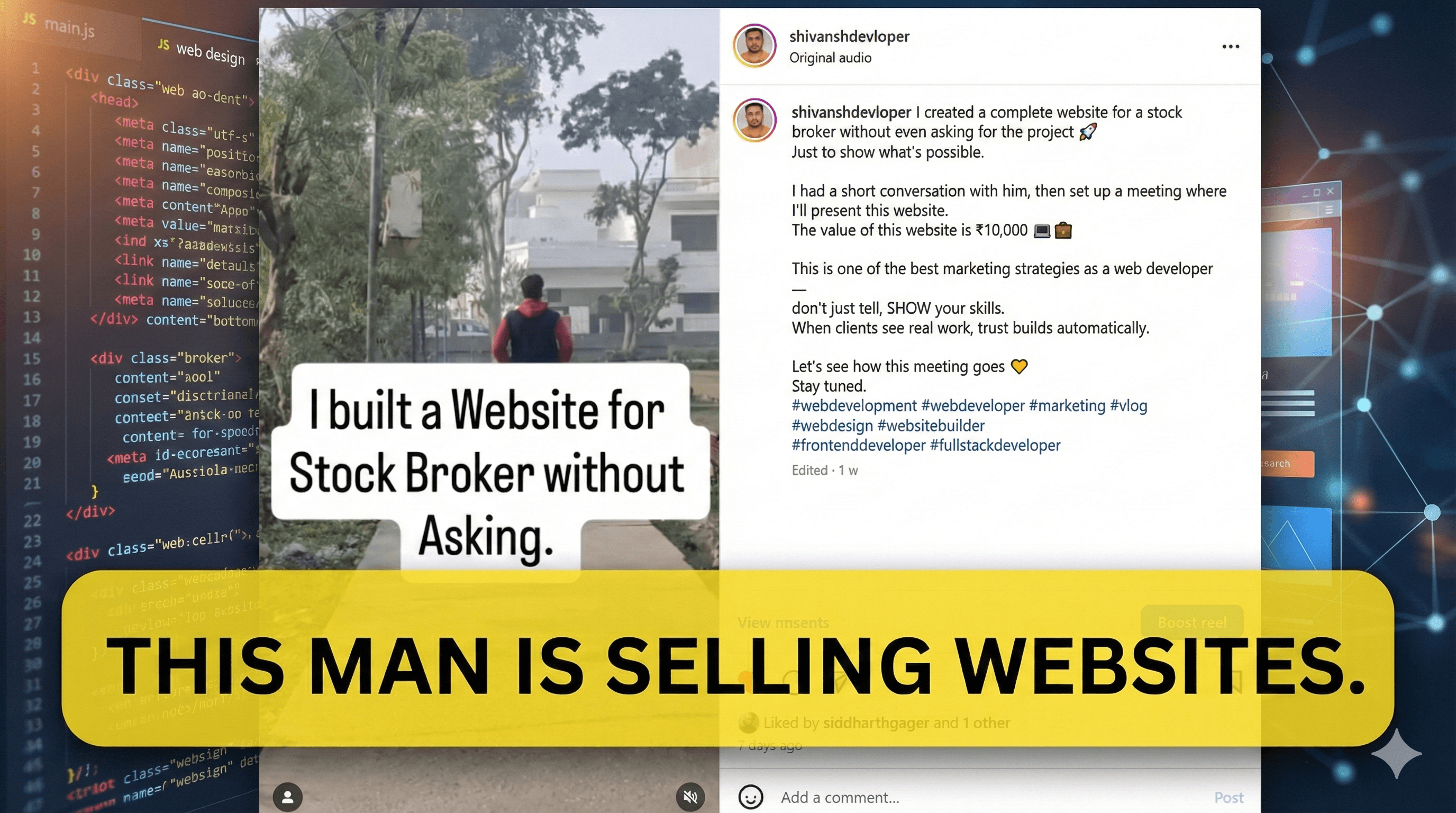 Selling websites using smart local marketing tricks